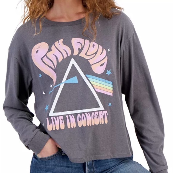 Grayson Threads Tops - Grayson Threads - Pink Floyd long sleeve gray tshirt - size S